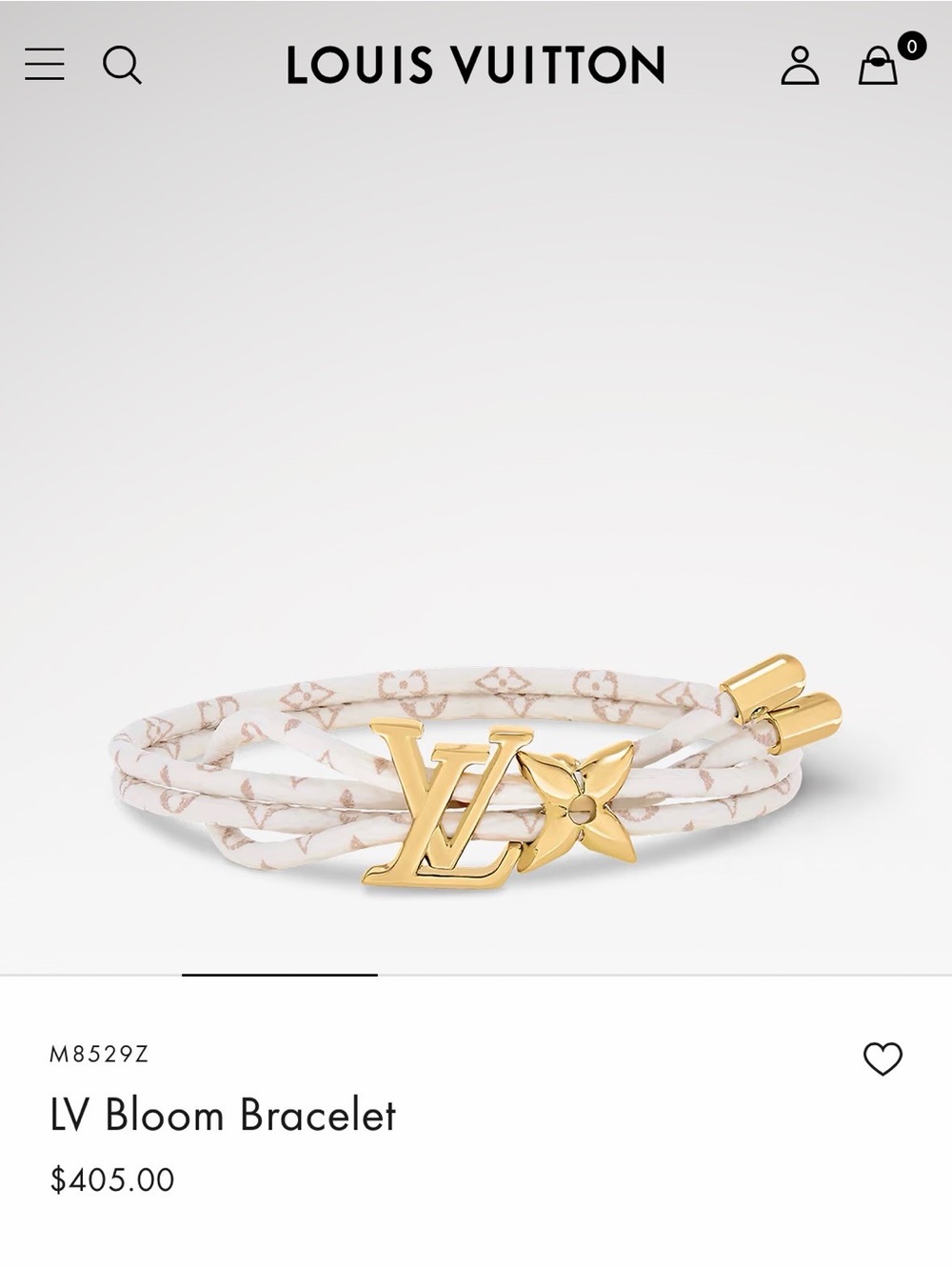 New Louis Vuitton Cord Bracelet - Picture 3 of 5